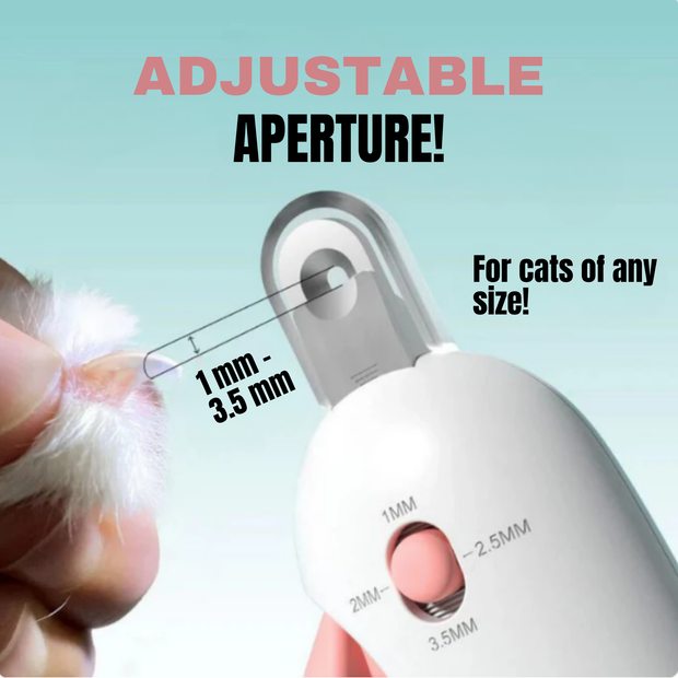 ADJUSTABLE CAT NAIL CLIPPER™ - TRIMMING WITH ADJUSTABLE FEATURES